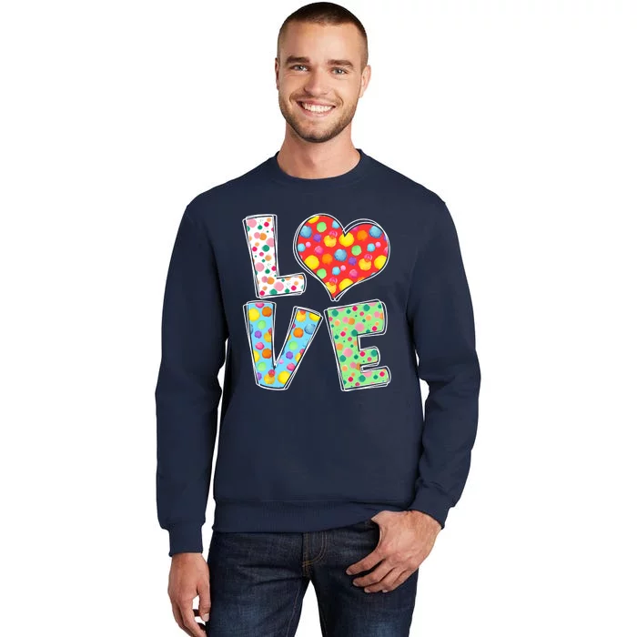 September 15th Polka Dot Love Heart International Dot Day Sweatshirt