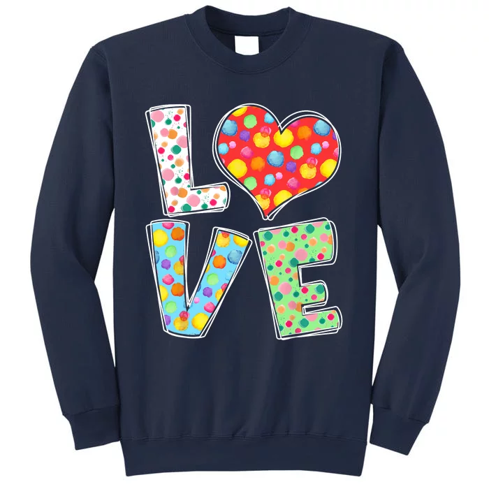 September 15th Polka Dot Love Heart International Dot Day Sweatshirt