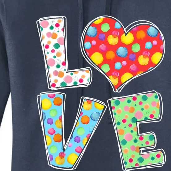 September 15th Polka Dot Love Heart International Dot Day Women's Pullover Hoodie