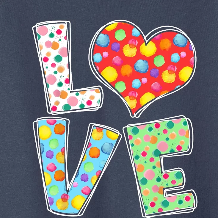 September 15th Polka Dot Love Heart International Dot Day Toddler T-Shirt