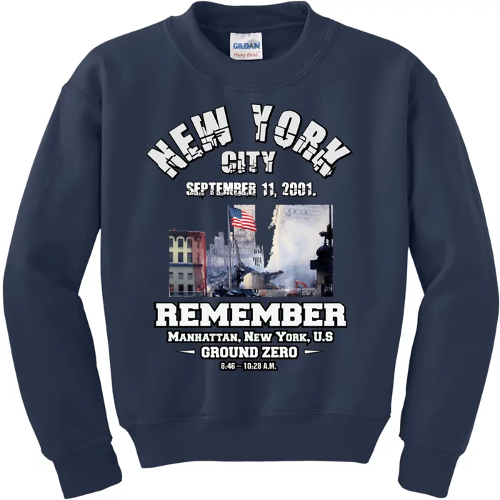 September 11 Remember TShirtSeptember 11 Remember Kids Sweatshirt