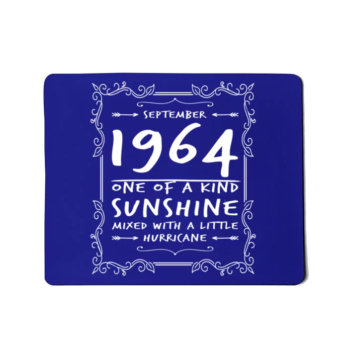 September 1964 Sunshine Mixed With A Little Hurricane Funny Gift Mousepad