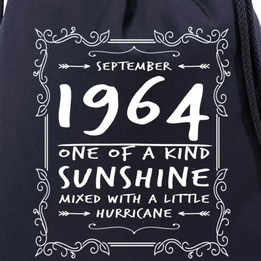 September 1964 Sunshine Mixed With A Little Hurricane Funny Gift Drawstring Bag