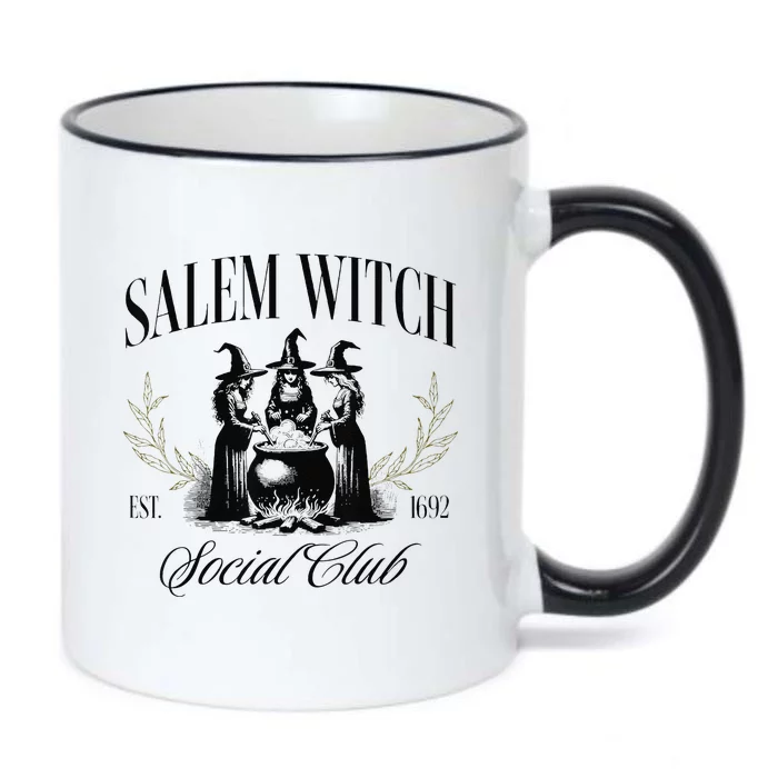 Salem 1692 Social Club Witch Halloween Witchy Women Black Color Changing Mug