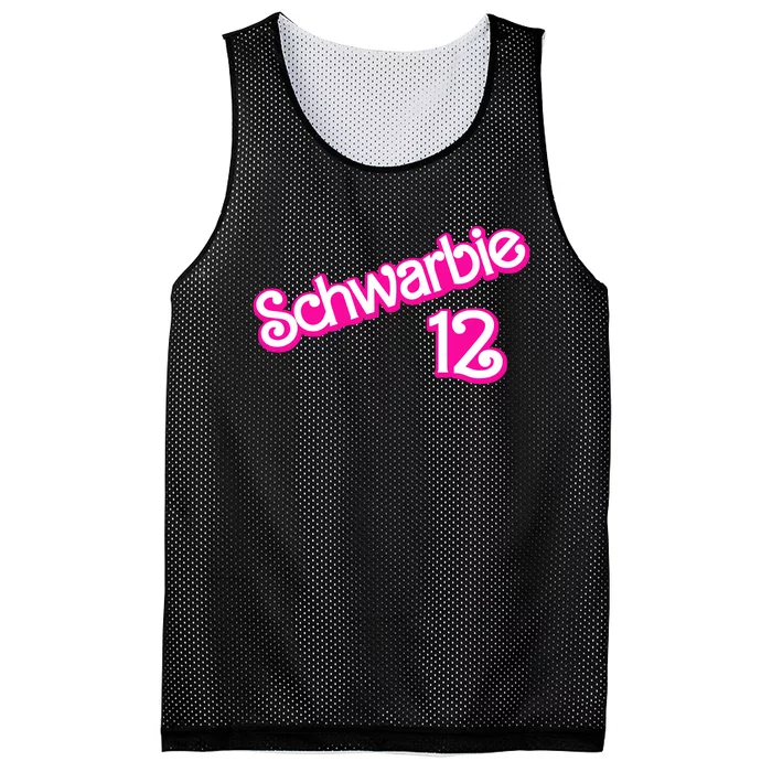 Schwarbie 12 Mesh Reversible Basketball Jersey Tank