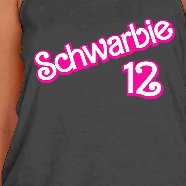 Schwarbie 12 Women's Knotted Racerback Tank