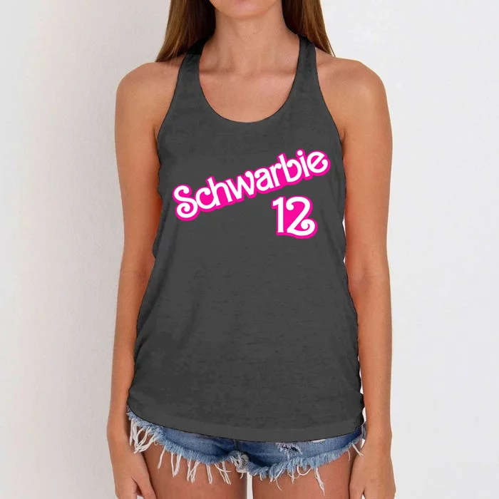 Schwarbie 12 Women's Knotted Racerback Tank