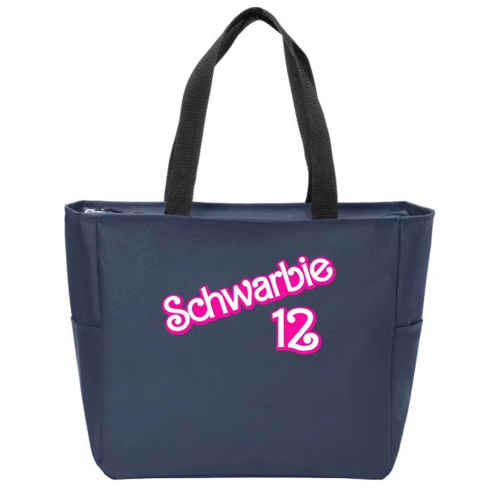 Schwarbie 12 Zip Tote Bag