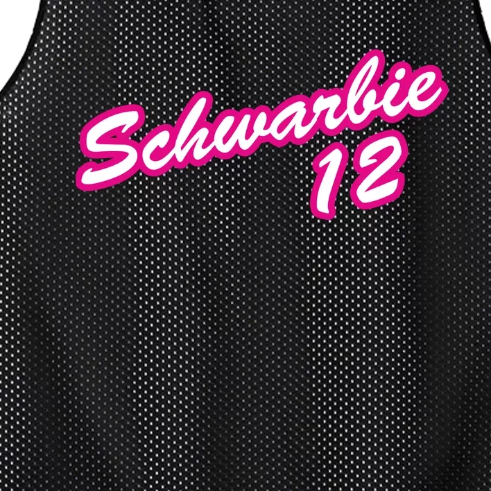 Schwarbie 12 Mesh Reversible Basketball Jersey Tank