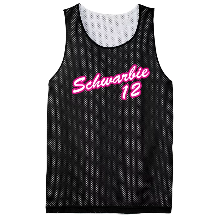 Schwarbie 12 Mesh Reversible Basketball Jersey Tank