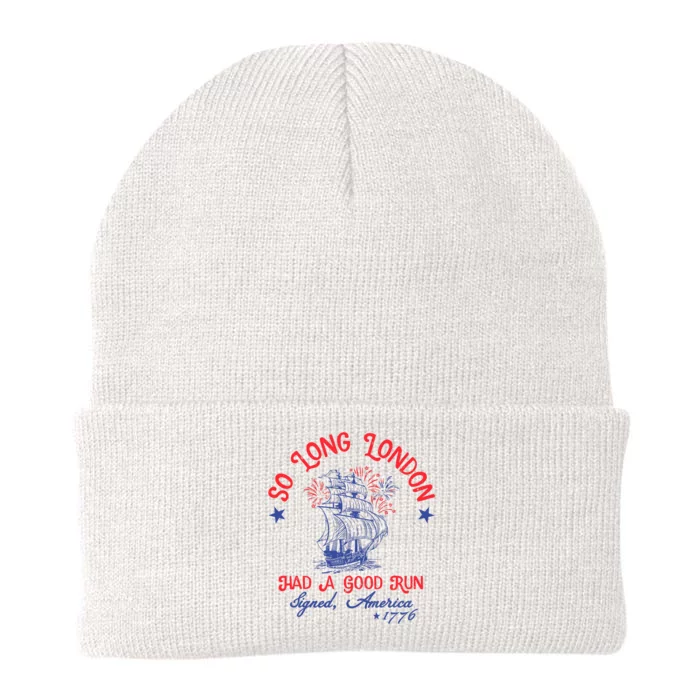 Ship 1776 So Long London Had A Good Run America 1776 Knit Cap Winter Beanie