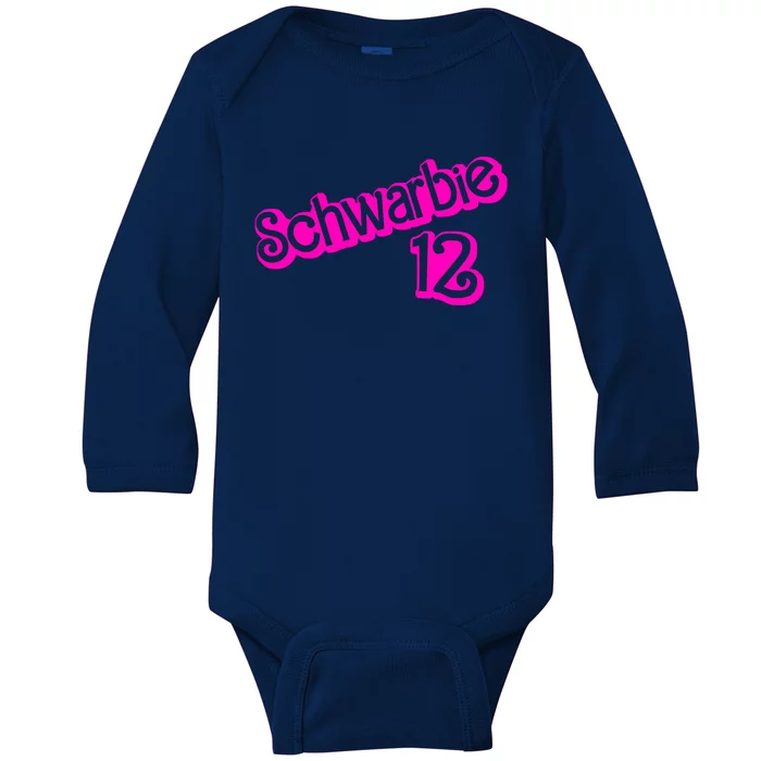 Schwarbie 12 Baby Long Sleeve Bodysuit