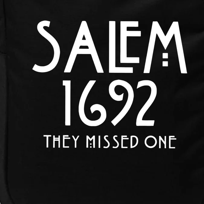 Salem 1692 They Missed One Funny Halloween Witch Impact Tech Backpack