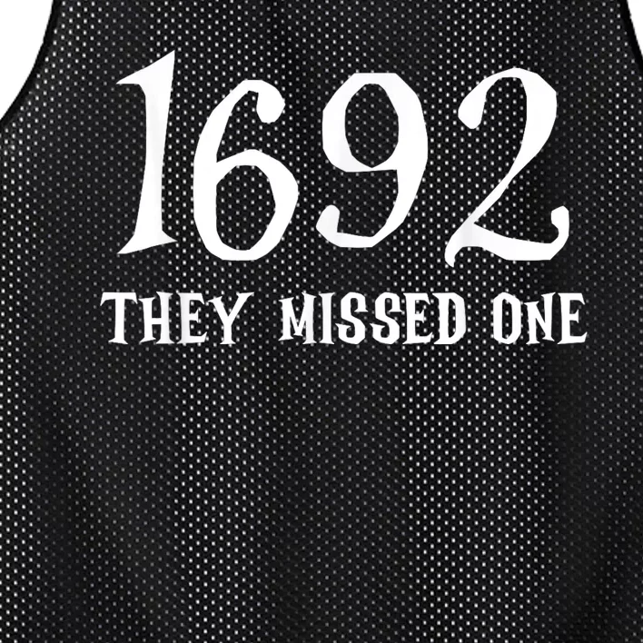 Salem 1692 They Missed One Mesh Reversible Basketball Jersey Tank