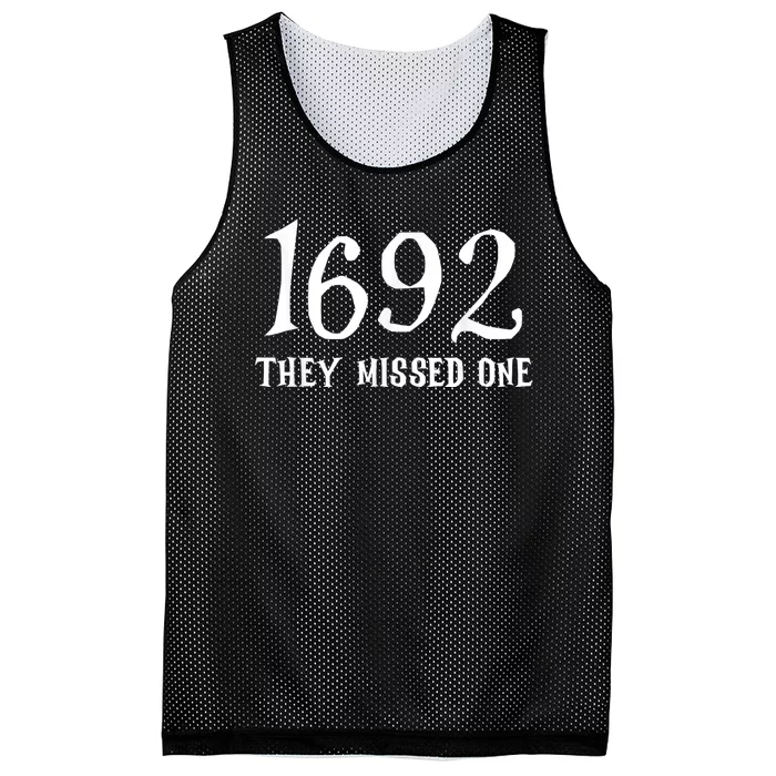 Salem 1692 They Missed One Mesh Reversible Basketball Jersey Tank