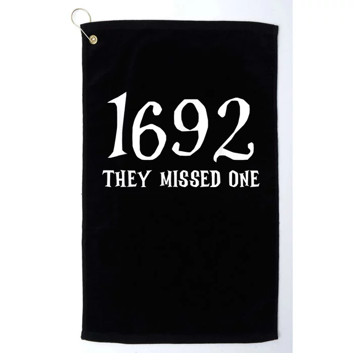 Salem 1692 They Missed One Platinum Collection Golf Towel