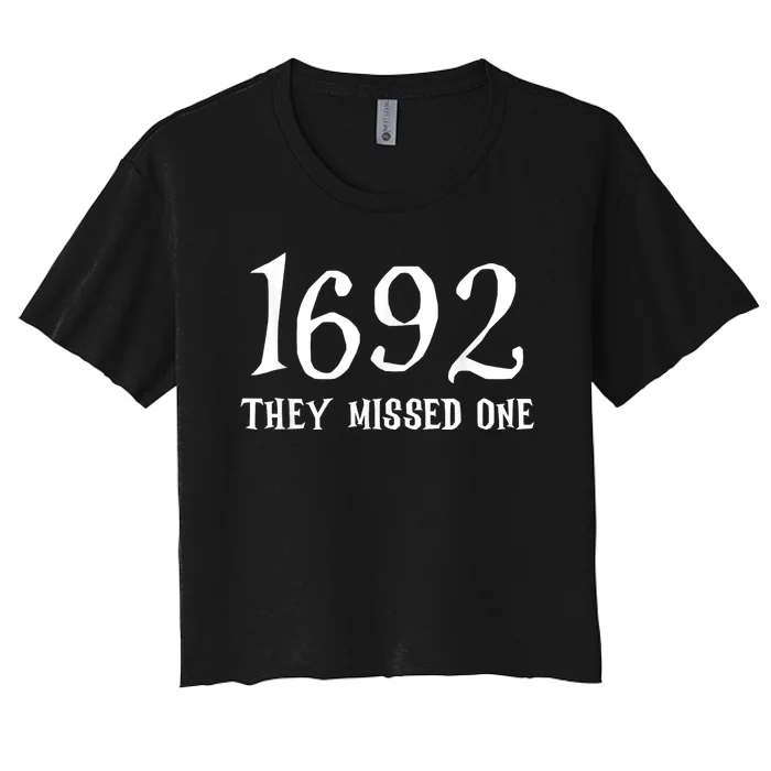 Salem 1692 They Missed One Women's Crop Top Tee