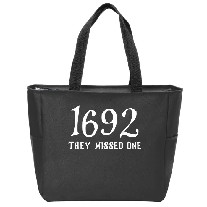 Salem 1692 They Missed One Zip Tote Bag