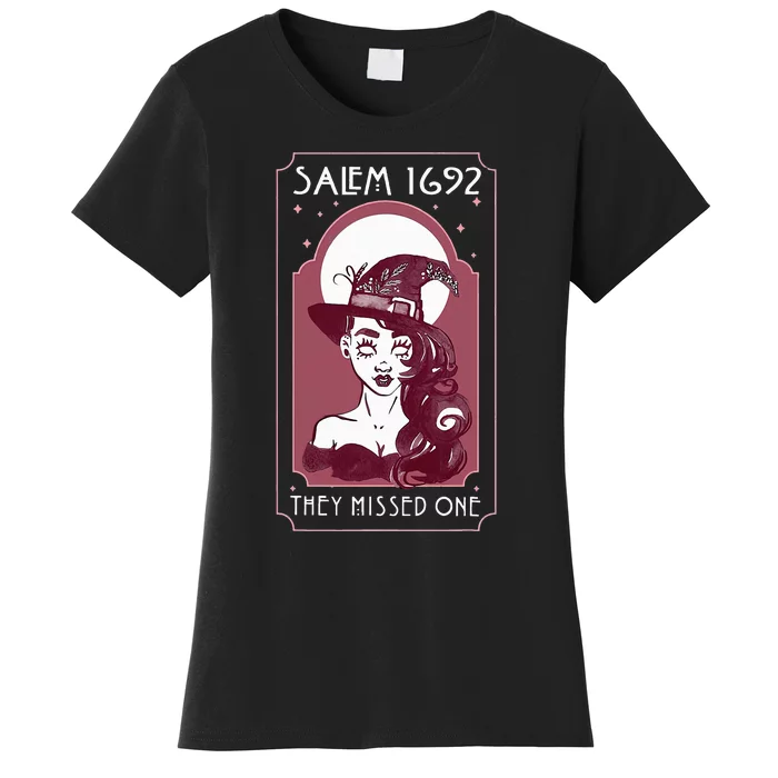 Salem 1692 They Missed One Salem Witch Halloween Women's T-Shirt