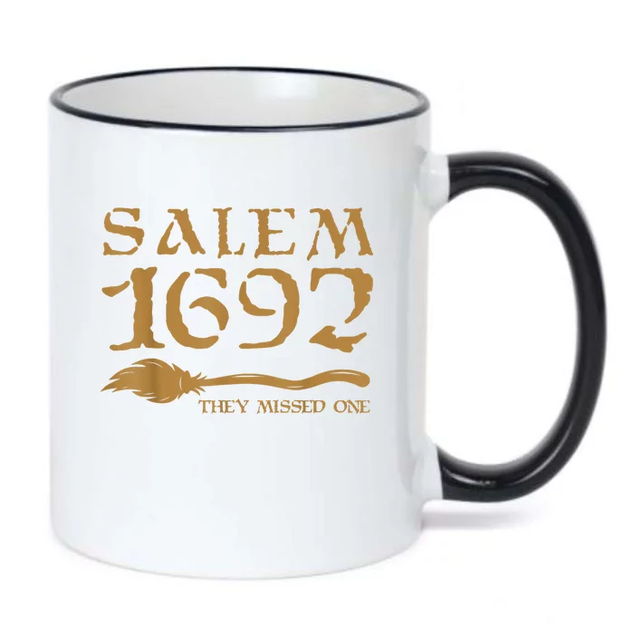 Salem 1692 They Missed One Witch Halloween Black Color Changing Mug