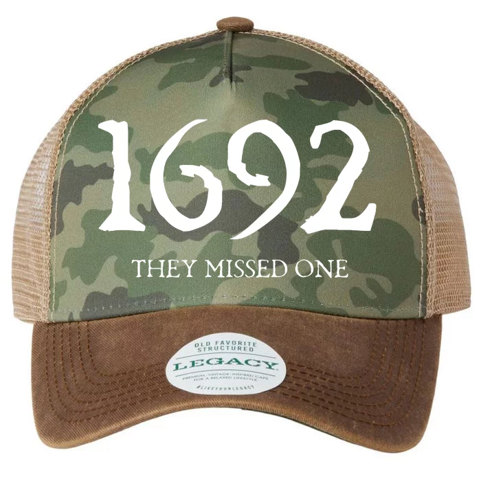 Salem 1692 They Missed One Halloween Legacy Tie Dye Trucker Hat