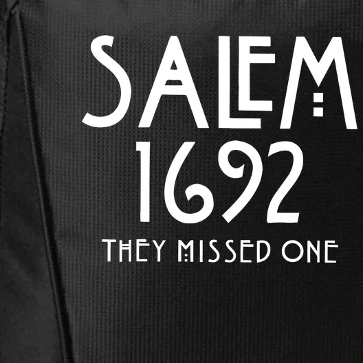 Salem 1692 They Missed One Halloween City Backpack