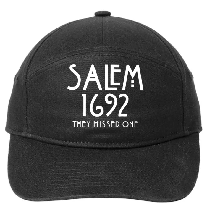 Salem 1692 They Missed One Halloween 7-Panel Snapback Hat