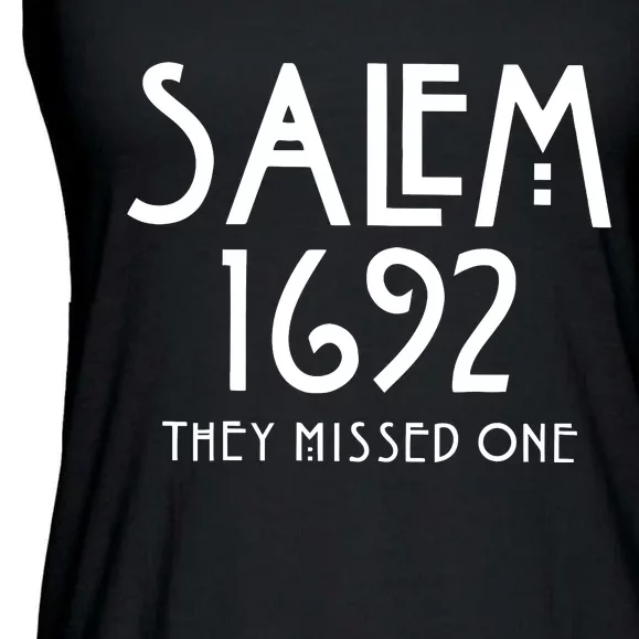 Salem 1692 They Missed One Halloween Ladies Essential Flowy Tank