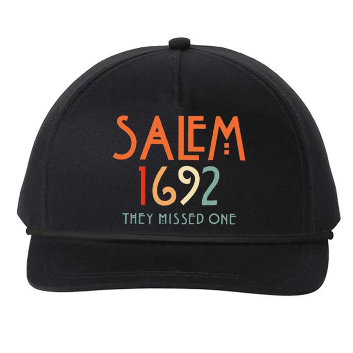 Salem 1692 They Missed One Salem Witch 1692 Halloween Snapback Five-Panel Rope Hat