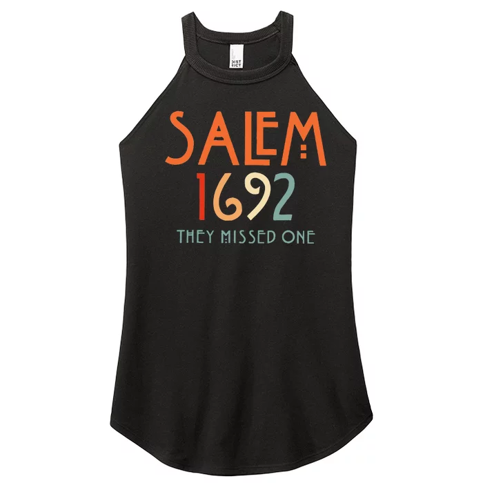 Salem 1692 They Missed One Salem Witch 1692 Halloween Women’s Perfect Tri Rocker Tank