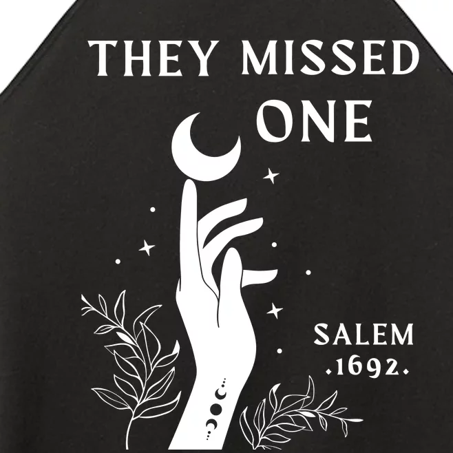 Salem 1692 They Missed One Halloween Women’s Perfect Tri Rocker Tank