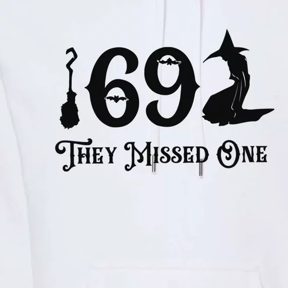 Salem 1692 They Missed One Funny Halloween Premium Hoodie