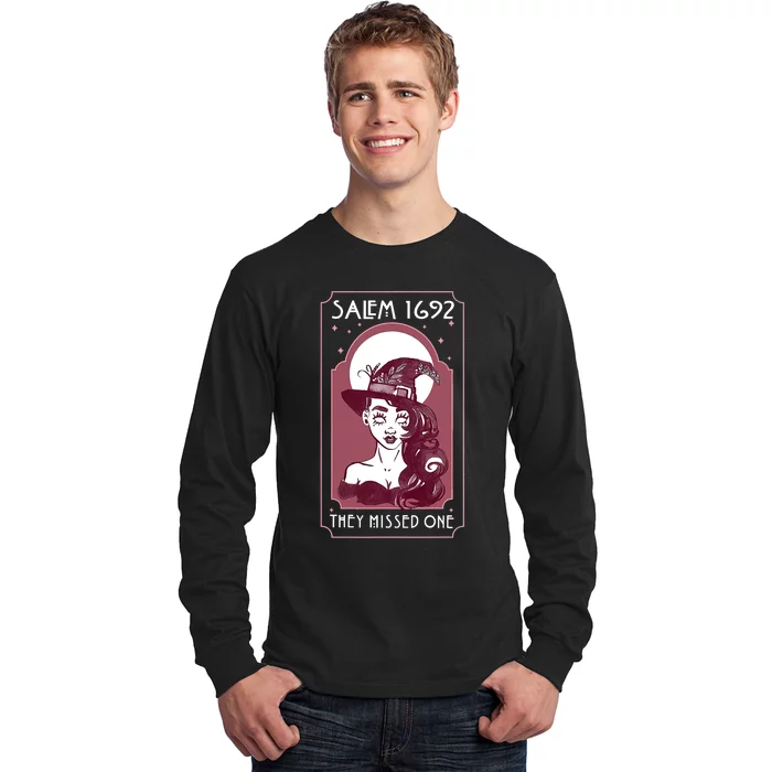 Salem 1692 They Missed One Salem Witch Halloween Long Sleeve Shirt