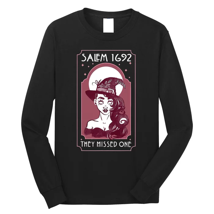 Salem 1692 They Missed One Salem Witch Halloween Long Sleeve Shirt