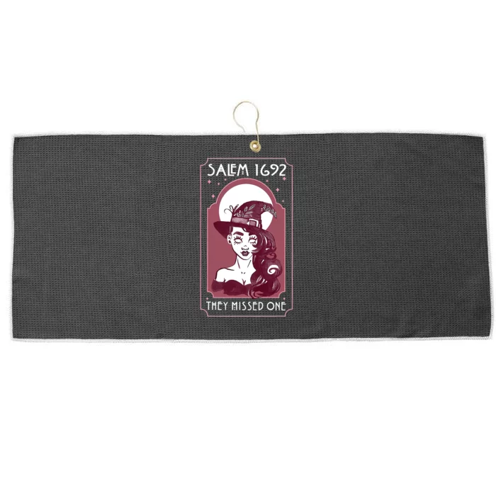 Salem 1692 They Missed One Salem Witch Halloween Large Microfiber Waffle Golf Towel