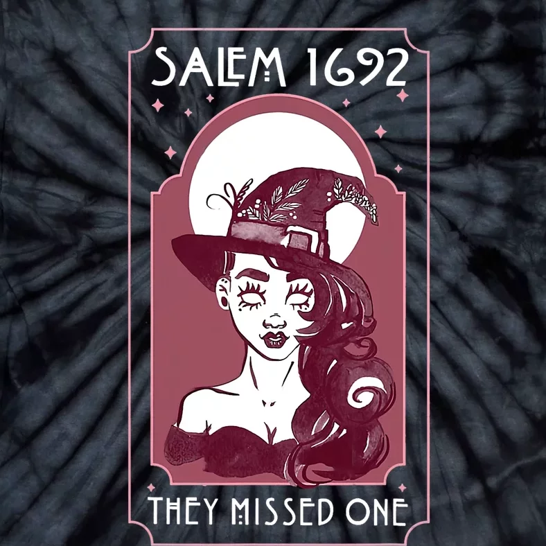 Salem 1692 They Missed One Salem Witch Halloween Tie-Dye T-Shirt