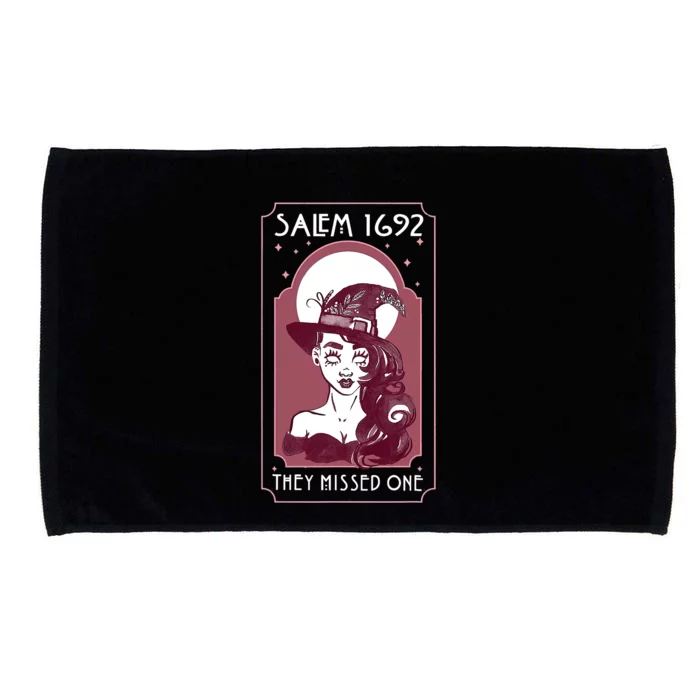 Salem 1692 They Missed One Salem Witch Halloween Microfiber Hand Towel