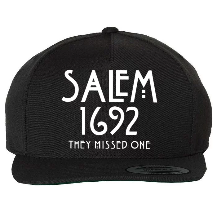 Salem 1692 They Missed One Trending Wool Snapback Cap