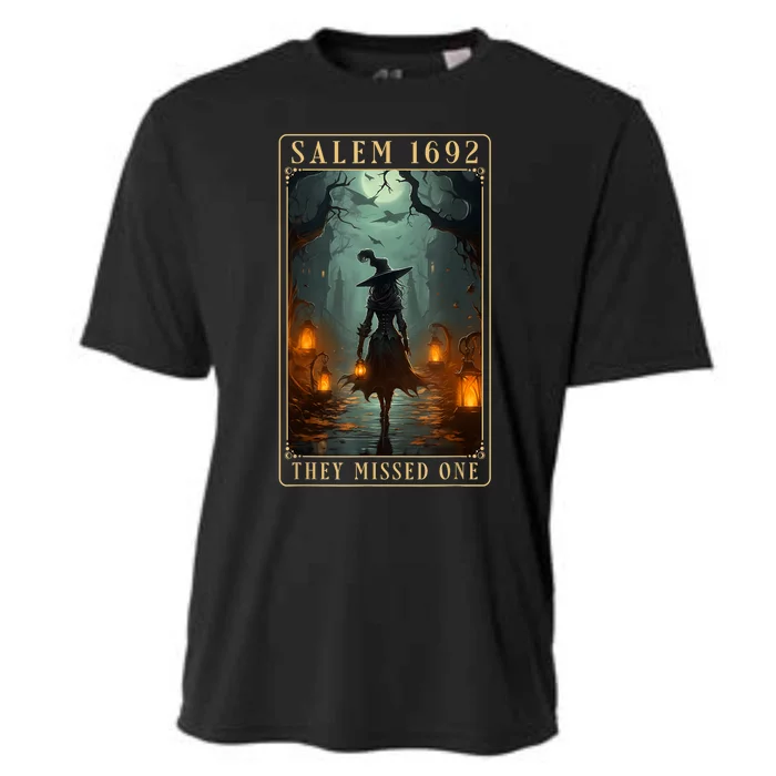 Salem 1692 They Missed One Halloween Witch Trials Cooling Performance Crew T-Shirt