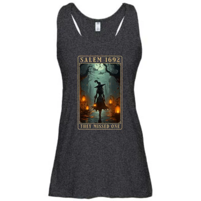 Salem 1692 They Missed One Halloween Witch Trials Ladies Essential Flowy Tank