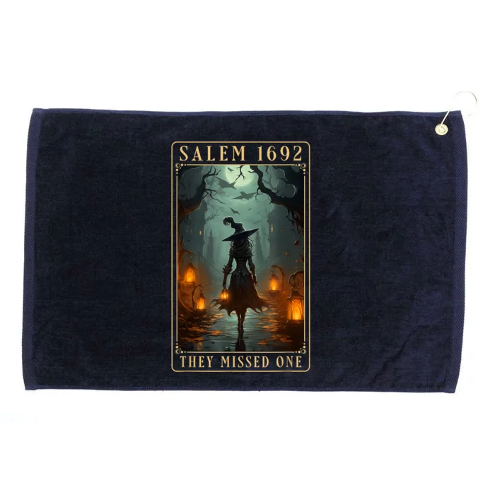 Salem 1692 They Missed One Halloween Witch Trials Grommeted Golf Towel