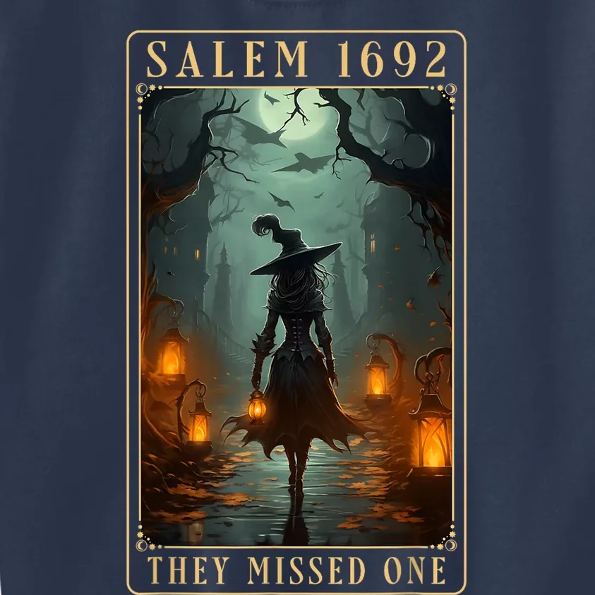 Salem 1692 They Missed One Halloween Witch Trials Kids Sweatshirt