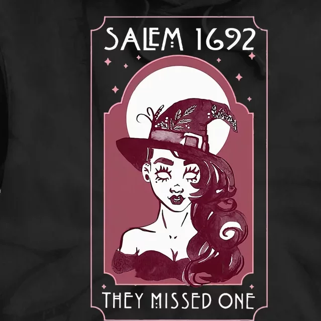 Salem 1692 they missed one Salem Witch Halloween Tie Dye Hoodie