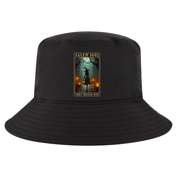 Salem 1692 They Missed One Halloween Witch Trials Women Cool Comfort Performance Bucket Hat