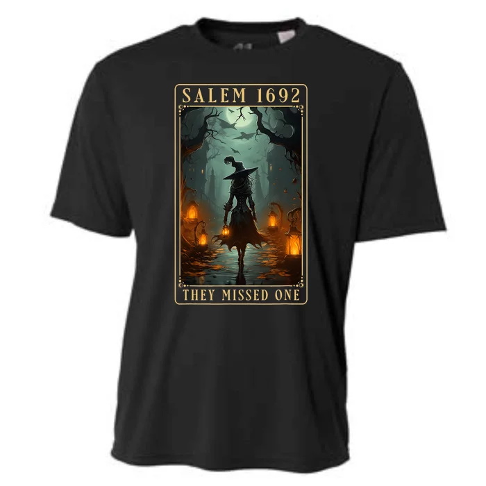 Salem 1692 They Missed One Halloween Witch Trials Women Cooling Performance Crew T-Shirt