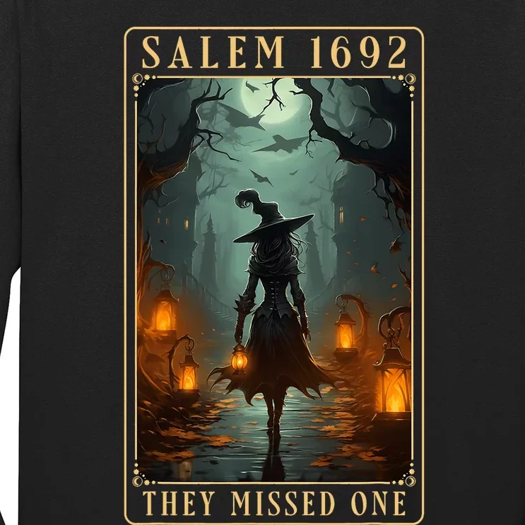 Salem 1692 They Missed One Halloween Witch Trials Women Long Sleeve Shirt