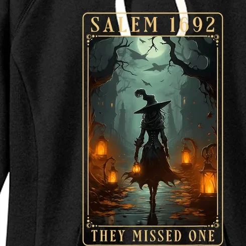 Salem 1692 They Missed One Halloween Witch Trials Women Women's Fleece Hoodie