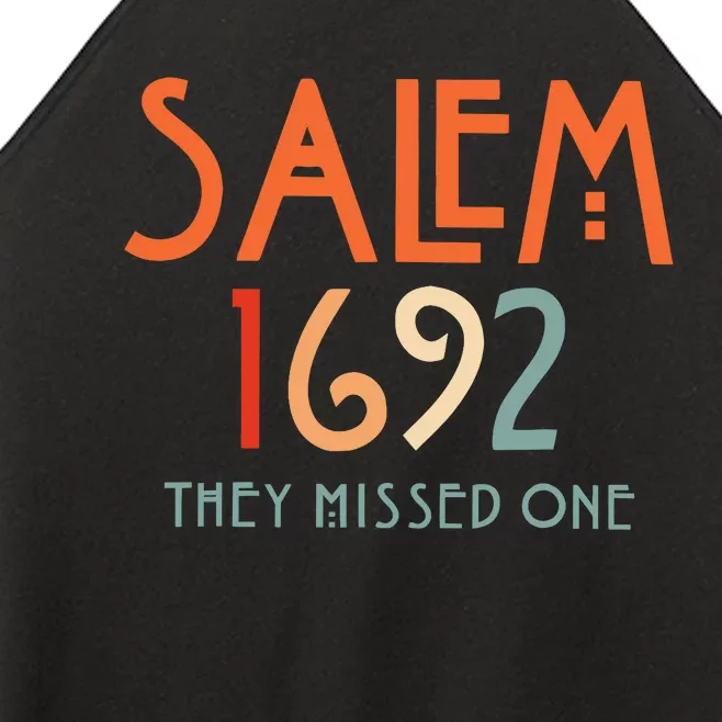 Salem 1692 They Missed One Salem Witch 1692 Halloween Women’s Perfect Tri Rocker Tank