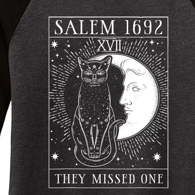 Salem 1692 They Missed One Women's Tri-Blend 3/4-Sleeve Raglan Shirt