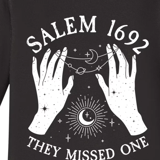 Salem 1692 They Missed One Halloween Witch Baby Long Sleeve Bodysuit